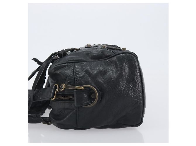 BALENCIAGA Borsa The Box Pelle 2way Nera 145694 Auth am12450V Nero - vista 4