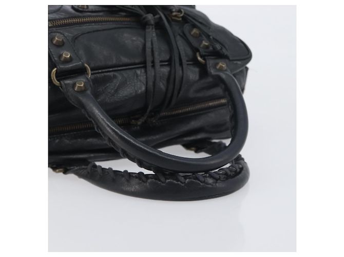 BALENCIAGA Borsa The Box Pelle 2way Nera 145694 Auth am12450V Nero - vista 7