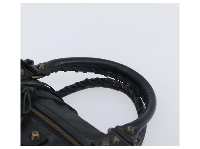 BALENCIAGA Borsa The Box Pelle 2way Nera 145694 Auth am12450V Nero - vista 8
