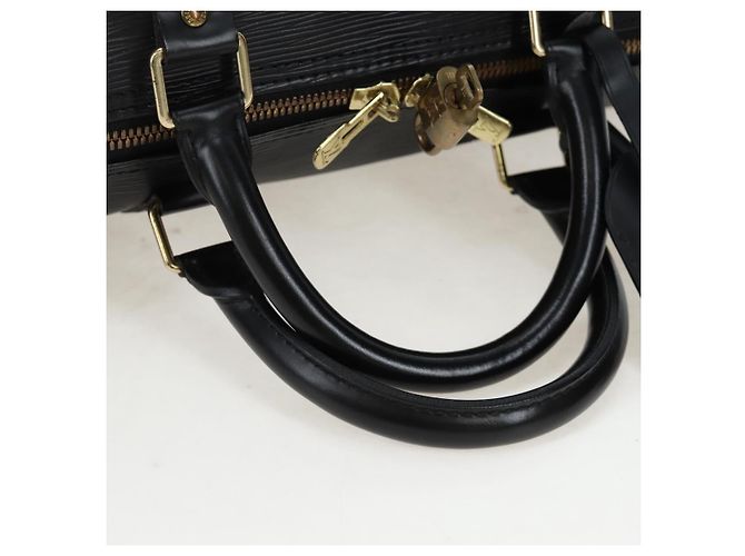 LOUIS VUITTON Epi Keepall 50 Boston Bag Black M42962 LV Auth 197495V Nero - vista 7
