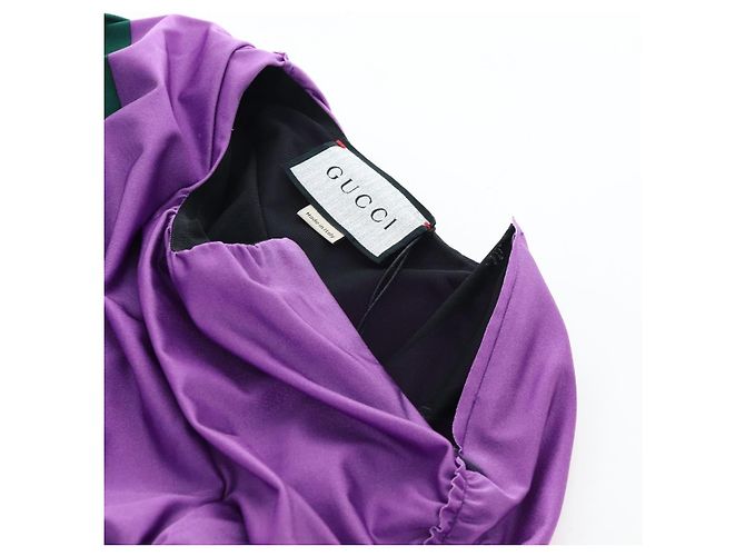 GUCCI Bluse aus Nylon The Hacker Project BALENCIAGA Collaboration Auth 198567M Lila - Ansicht 12
