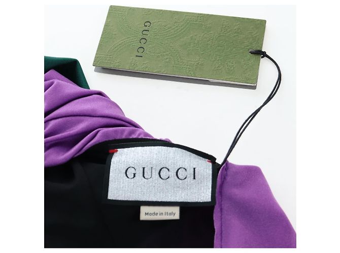 GUCCI Bluse aus Nylon The Hacker Project BALENCIAGA Collaboration Auth 198567M Lila - Ansicht 14