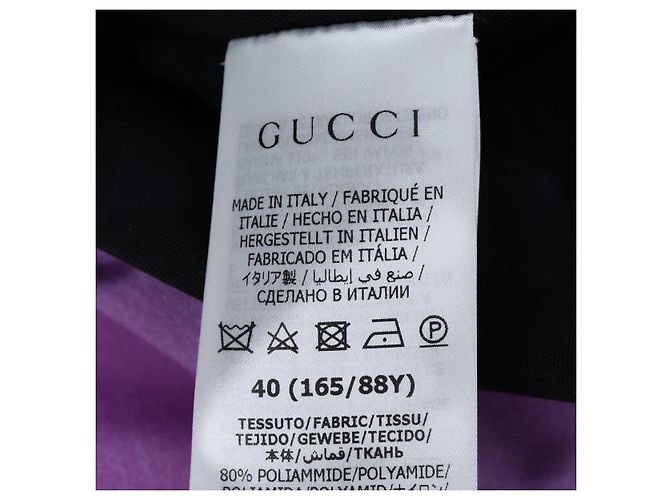 GUCCI Bluse aus Nylon The Hacker Project BALENCIAGA Collaboration Auth 198567M Lila - Ansicht 17