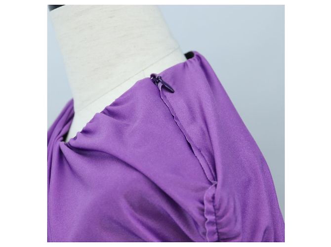 GUCCI Bluse aus Nylon The Hacker Project BALENCIAGA Collaboration Auth 198567M Lila - Ansicht 8