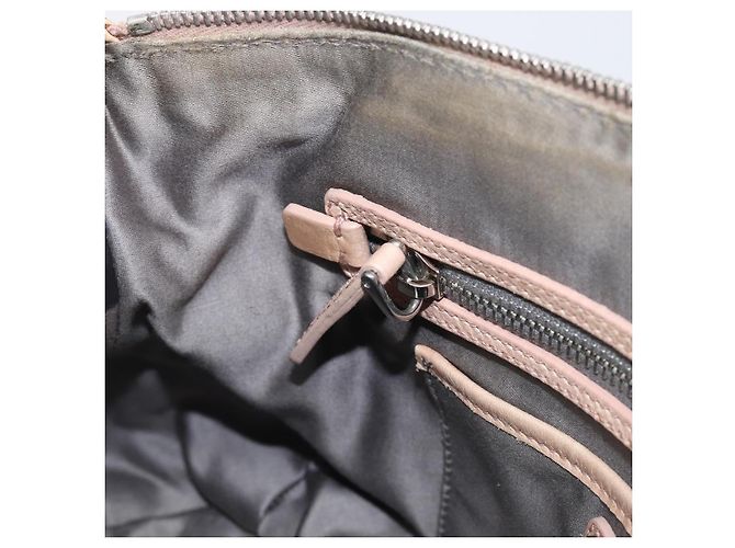 Borsa Miu Miu Vitellolux in pelle 2way Beige Silver Auth 197230V Argento - vista 24
