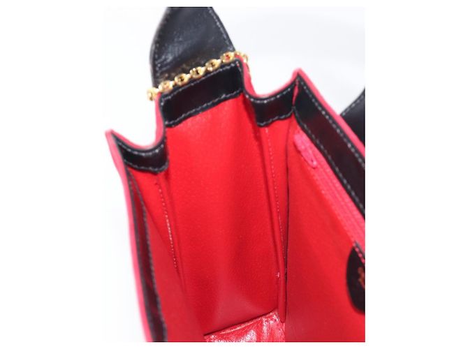 Céline Borsa a tracolla Circle CELINE Suede Red Gold Auth 198547A Rosso D'oro - vista 20