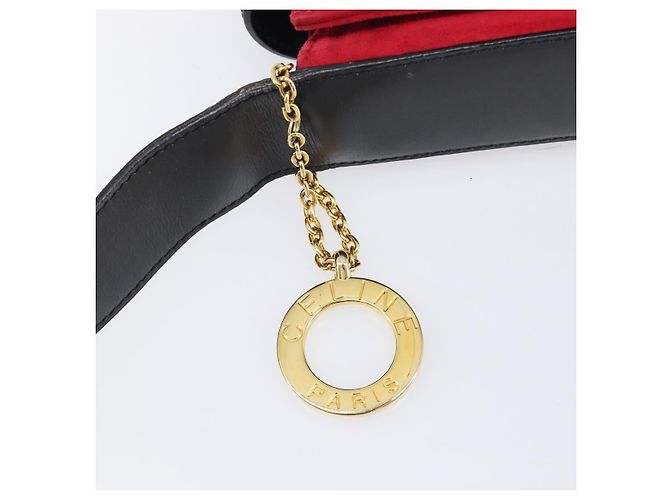 Céline Borsa a tracolla Circle CELINE Suede Red Gold Auth 198547A Rosso D'oro - vista 9