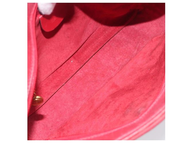 Borsa a tracolla GUCCI in pelle rossa e oro Auth 199603 Rosso D'oro - vista 11