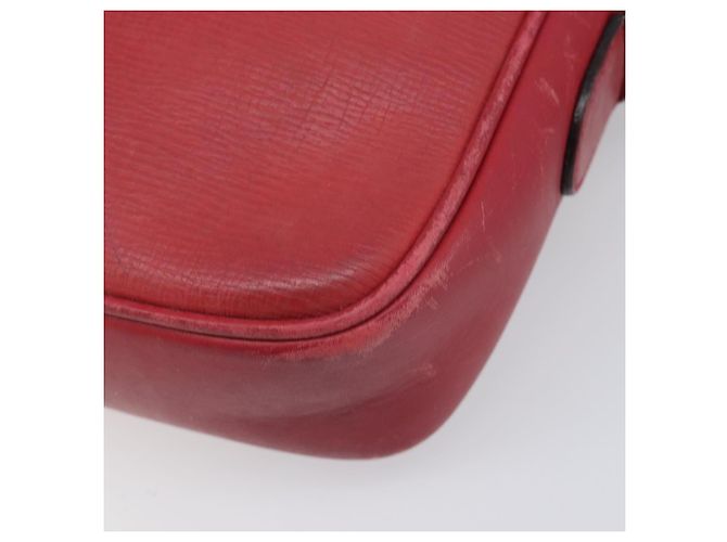 Borsa a tracolla GUCCI in pelle rossa e oro Auth 199603 Rosso D'oro - vista 15