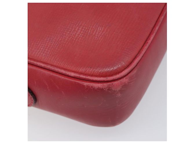 Borsa a tracolla GUCCI in pelle rossa e oro Auth 199603 Rosso D'oro - vista 16