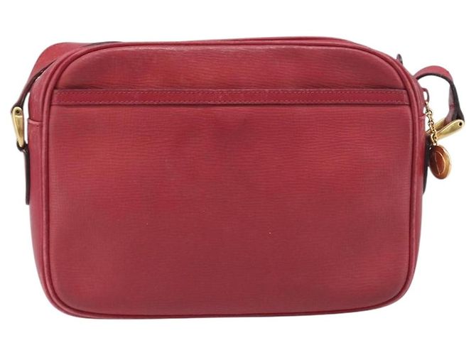 Borsa a tracolla GUCCI in pelle rossa e oro Auth 199603 Rosso D'oro - vista 2