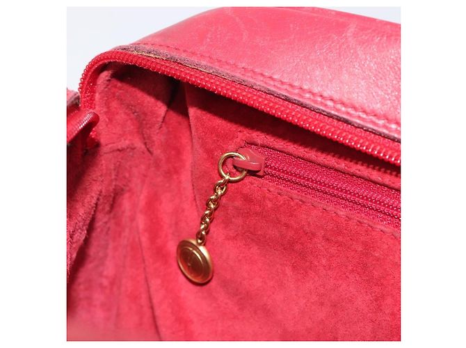 Borsa a tracolla GUCCI in pelle rossa e oro Auth 199603 Rosso D'oro - vista 21