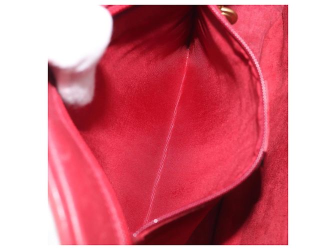 Borsa a tracolla GUCCI in pelle rossa e oro Auth 199603 Rosso D'oro - vista 22