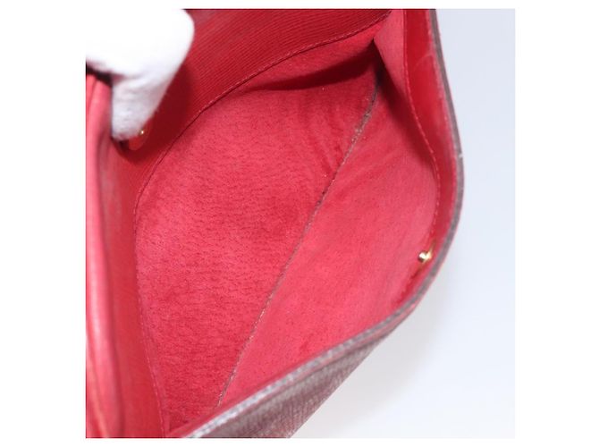 Borsa a tracolla GUCCI in pelle rossa e oro Auth 199603 Rosso D'oro - vista 24