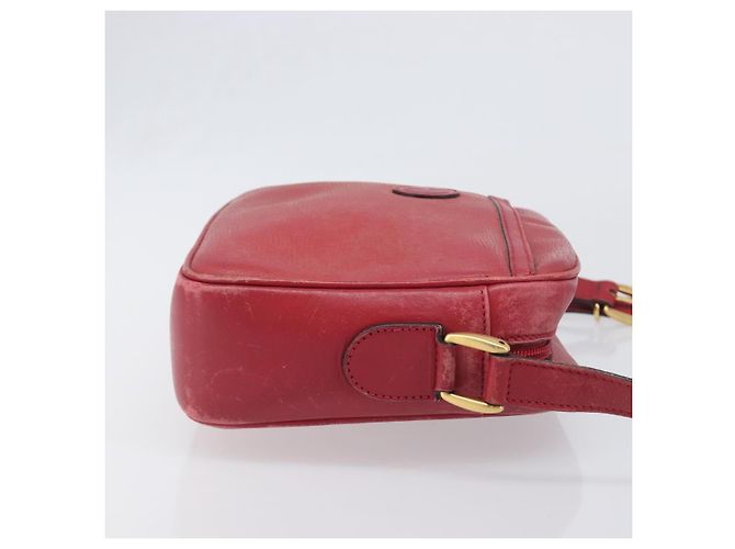 Borsa a tracolla GUCCI in pelle rossa e oro Auth 199603 Rosso D'oro - vista 3