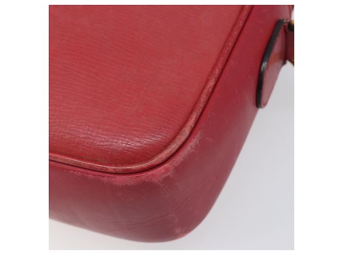 Borsa a tracolla GUCCI in pelle rossa e oro Auth 199603 Rosso D'oro - vista 9