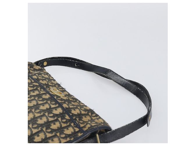 Borsa a tracolla Christian Dior Trotter Canvas Navy Gold Tone Auth 198886 Blu navy - vista 8