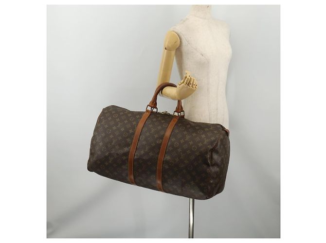 LOUIS VUITTON Monogram Keepall 55 Boston Bag M41424 LV Auth 197524 Monogramma - vista 22