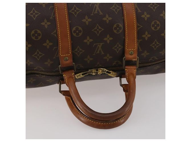 LOUIS VUITTON Monogram Keepall 55 Boston Bag M41424 LV Auth 197524 Monogramma - vista 7
