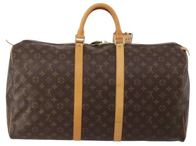 LOUIS VUITTON Monogram Keepall 55 Boston Bag M41424 LV Auth 198304V Monogramma - vista 2