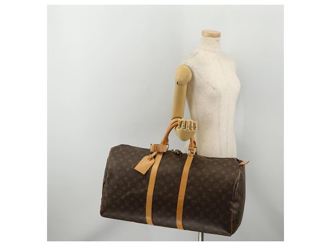 LOUIS VUITTON Monogram Keepall 55 Boston Bag M41424 LV Auth 198304V Monogramma - vista 22