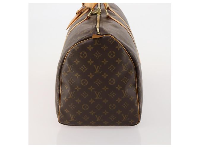 LOUIS VUITTON Monogram Keepall 55 Boston Bag M41424 LV Auth 198304V Monogramma - vista 3