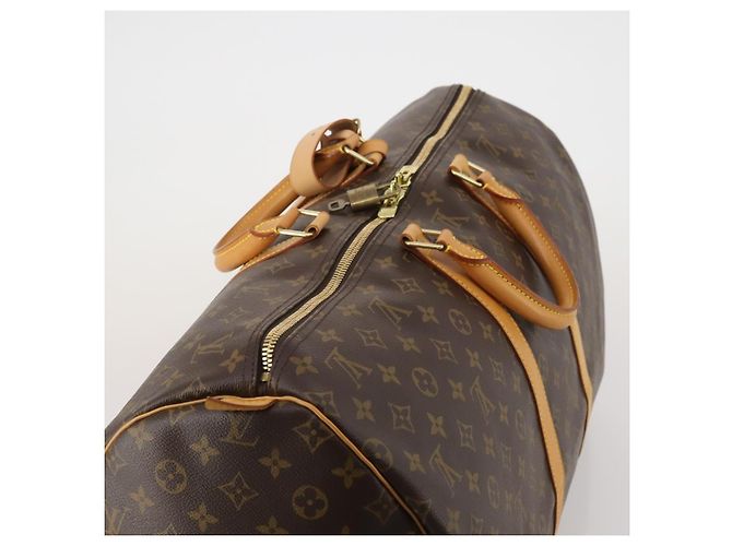LOUIS VUITTON Monogram Keepall 55 Boston Bag M41424 LV Auth 198304V Monogramma - vista 6