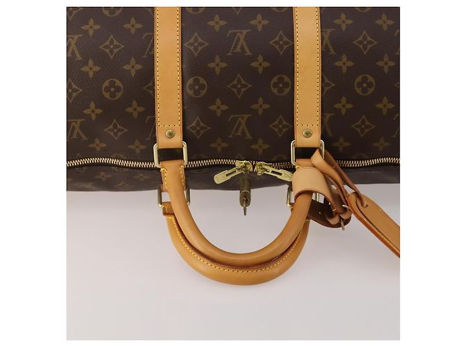 LOUIS VUITTON Monogram Keepall 55 Boston Bag M41424 LV Auth 198304V Monogramma - vista 7
