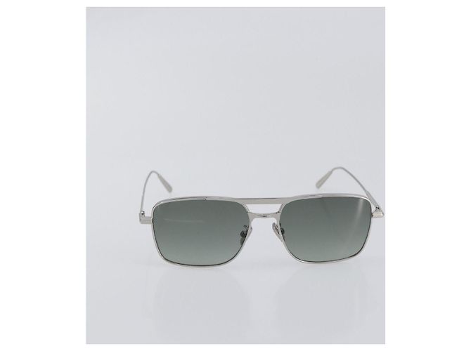 Gafas de sol Christian Dior metal Silver Auth BA15207M Plata - vista 13