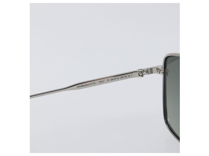Gafas de sol Christian Dior metal Silver Auth BA15207M Plata - vista 16
