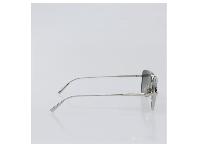 Gafas de sol Christian Dior metal Silver Auth BA15207M Plata - vista 4