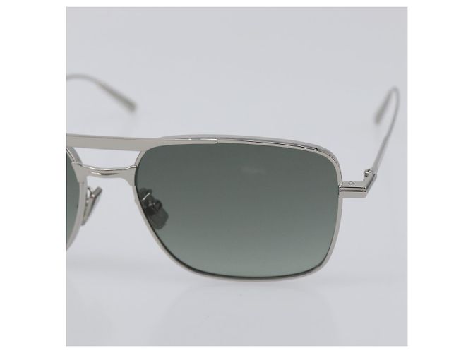 Gafas de sol Christian Dior metal Silver Auth BA15207M Plata - vista 6
