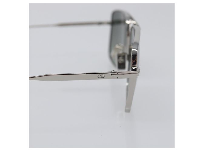 Gafas de sol Christian Dior metal Silver Auth BA15207M Plata - vista 7