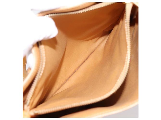 Céline CELINE Macadam Canvas Tote Bag PVC Leder Beige Gold Auth ka5912 Golden - Ansicht 12