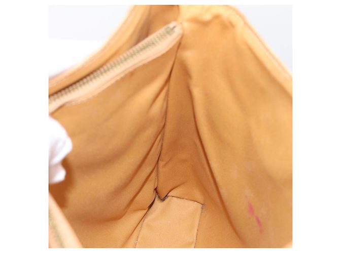 Céline CELINE Macadam Canvas Tote Bag PVC Leder Beige Gold Auth ka5912 Golden - Ansicht 17