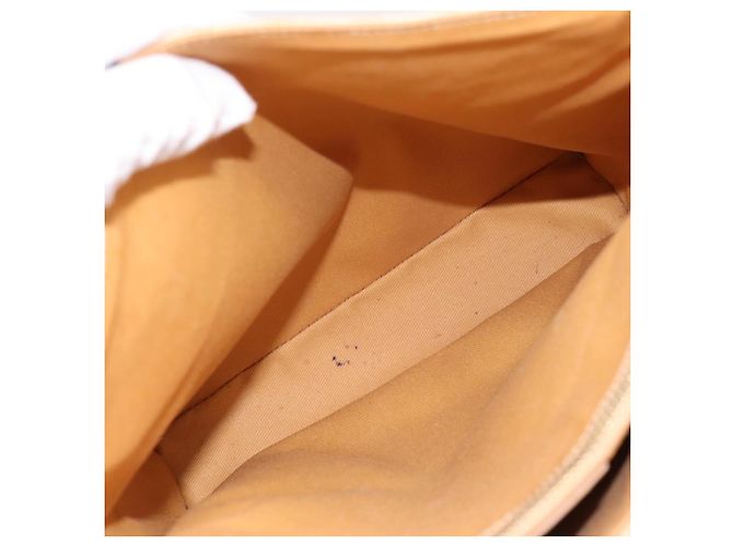 Céline CELINE Macadam Canvas Tote Bag PVC Leder Beige Gold Auth ka5912 Golden - Ansicht 20