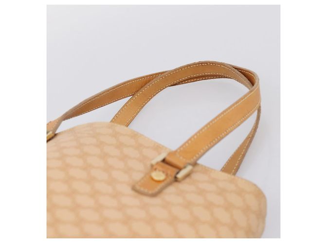 Céline CELINE Macadam Canvas Tote Bag PVC Leder Beige Gold Auth ka5912 Golden - Ansicht 8