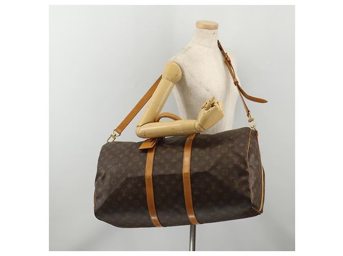 LOUIS VUITTON Monogram Keepall Bandouliere55 Boston Bag M41414 LV Auth 194862V Monogramma - vista 25
