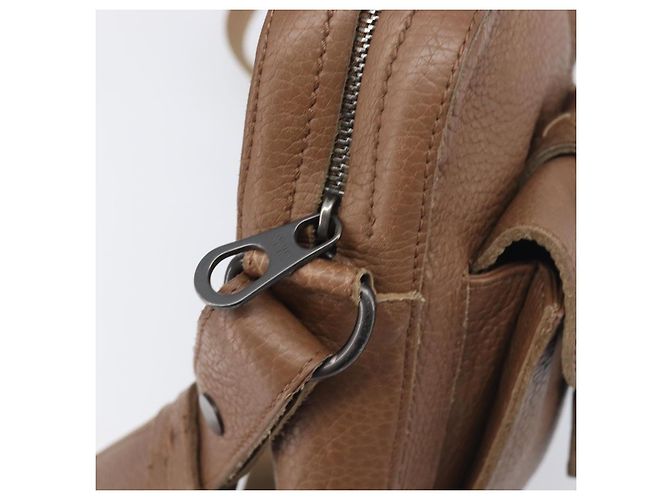 Borsa a tracolla BOTTEGA VENETA in pelle marrone 145152 Auth ep15711 - vista 10