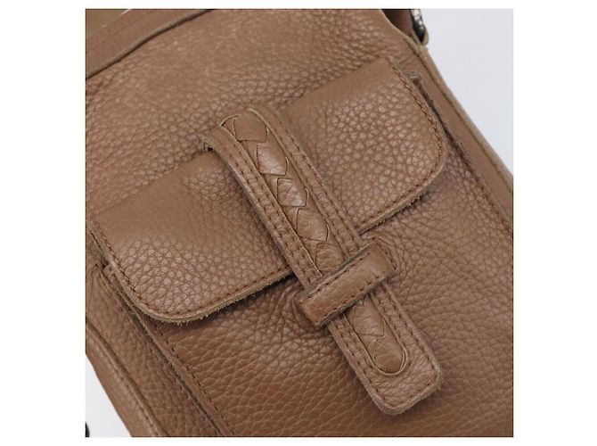 Borsa a tracolla BOTTEGA VENETA in pelle marrone 145152 Auth ep15711 - vista 17