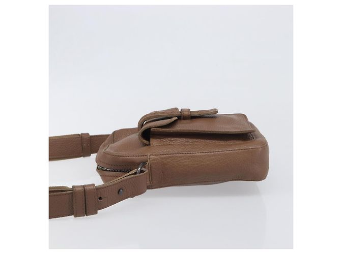 Borsa a tracolla BOTTEGA VENETA in pelle marrone 145152 Auth ep15711 - vista 4