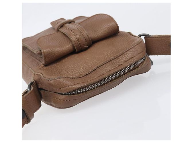 Borsa a tracolla BOTTEGA VENETA in pelle marrone 145152 Auth ep15711 - vista 6