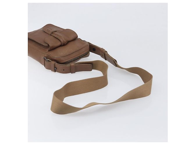 Borsa a tracolla BOTTEGA VENETA in pelle marrone 145152 Auth ep15711 - vista 7