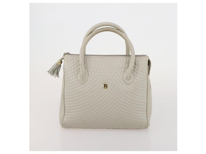 Borsa a tracolla BALLY in pelle Set da 2 Nero Bianco Auth bs36550 - vista 10