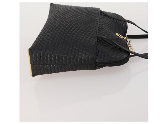 Borsa a tracolla BALLY in pelle Set da 2 Nero Bianco Auth bs36550 - vista 4