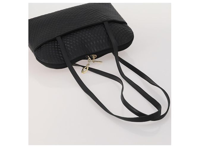 Borsa a tracolla BALLY in pelle Set da 2 Nero Bianco Auth bs36550 - vista 5