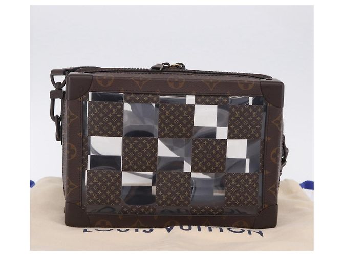 LOUIS VUITTON Monogram Chess Slim Soft Trunk Bag M20871 LV Auth 195571SAM Monogramma - vista 12