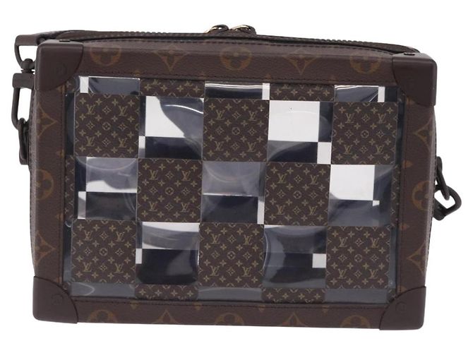 LOUIS VUITTON Monogram Chess Slim Soft Trunk Bag M20871 LV Auth 195571SAM Monogramma - vista 13
