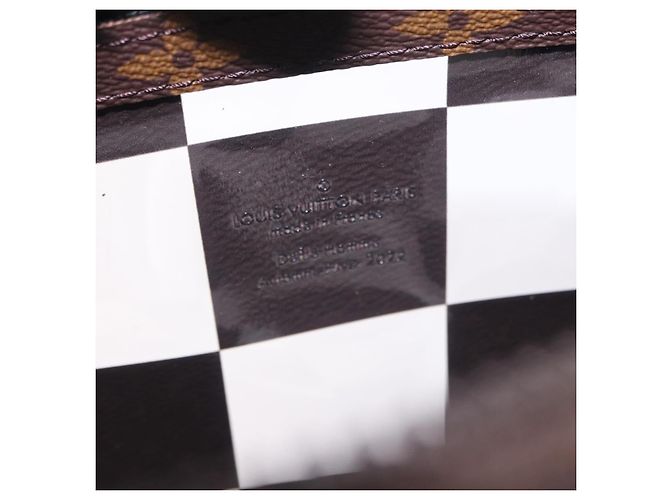 LOUIS VUITTON Monogram Chess Slim Soft Trunk Bag M20871 LV Auth 195571SAM Monogramma - vista 18