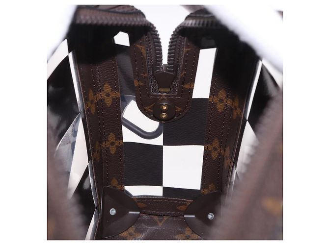 LOUIS VUITTON Monogram Chess Slim Soft Trunk Bag M20871 LV Auth 195571SAM Monogramma - vista 20